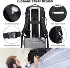 WITZMAN Carry On Travel Backpack for Men Large Convertible 45L Fit 17 Inch Laptop Backpack 3 in 1 Bag for Airline Approved(B688 Black)