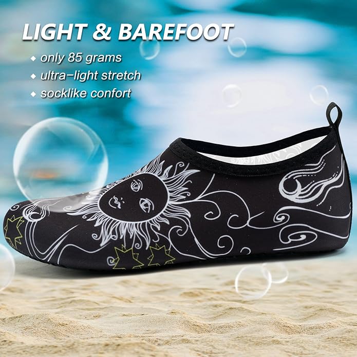 Deevike Water Shoes for Women Men Barefoot Quick-Dry Aqua Socks Slip-on for Beach Swim Surf Yoga Exercise