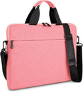 15.6-16 Inch Laptop Sleeve Shoulder Bag Notebook Chromebook Computer Carrying Case Compatible with 15.6 inch Acer Asus Dell HP Thinkpad, Pink