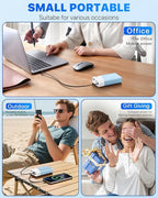 Portable Charger 20000mAh, 22.5W PD 3.0+QC 4.0 Super Fast Charging Power Bank, Cooler Aerospace Metal Case for iPhone 17 16 15 14, 13 Android, iPad, Samsung Google Tablet & More, Travel Essential