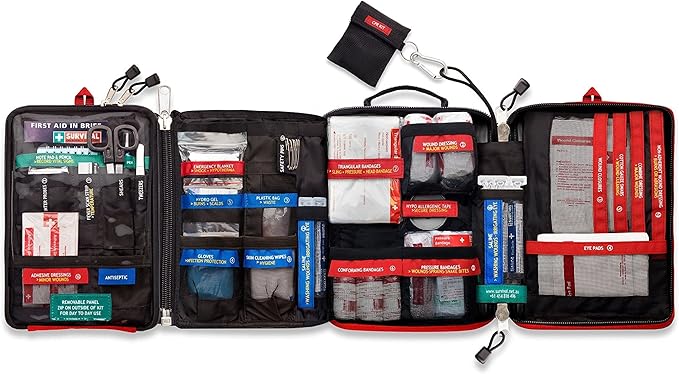 Survival Workplace/Home First Aid Kit USA - for Emergency Care at Home/Workplace