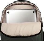 Kenneth Cole REACTION Women's Chelsea Chevron 15" Laptop and Tablet Backpack, Olive