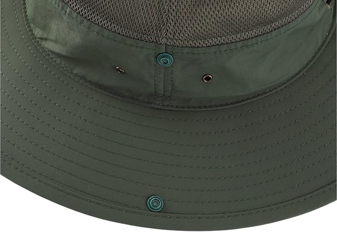 Connectyle Wide Brim Sun Hat for Men Breathable Cowboy Boonie Hat UPF 50+ Sun Protection Bucket Hat for Fishing Hiking