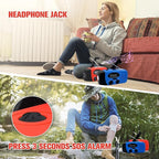 Solar Emergency Hand Crank Weather Radio, Portable Self Powered NOAA AM/FM Radios with SOS Alarm LED Flashlight 5000mAh Power Smart Phone USB Charger for Camping (5000mAh Blue)