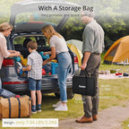 3ft Camping Table Foldable, 4 Adjustable Heights Waterproof Aluminum Roll Up Camping Table with Carrying Bag, Lightweight, for Garden, Picnic, Outdoor, Travel, Backyard, Beach, 35” X 16”, Black