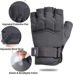 FIORETTO Fingerless Gloves, Half Finger Gloves for Driving, Cycling, Shooting, Hunting, Motorcycle, Climbing, Outdoor Work 215801