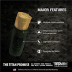 TITANSurvival Emergency Sleeping Bags for Survival 36” x 78” - 90% Heat Retention, 41% Thicker & Waterproof - Durable Survival Sleeping Bag for Cold Weather Camping - Thermal Sleeping Bag Outdoor Use