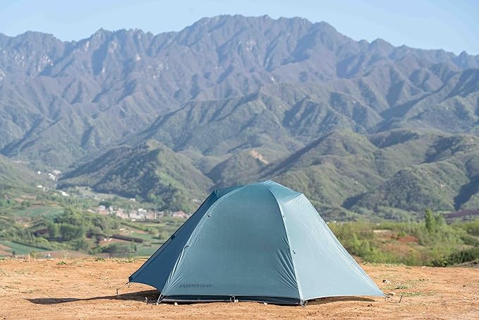 Wander Hawk 2-Person Backpacking Tent, Lightweight 2 Person Tent for Bikepacking Backpacking Camping & Hiking