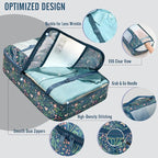Veken 8 Set Packing Cubes for Travel Essentials, Suitcase Organizer Bags in 4 Sizes, Carry-On Luggage Accessories with Large Laundry & Hanging Toiletry Bag, Must-Have for Airplane, Road Trip & Camping