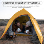 Naturehike Cloud-Up 2 Person Tent Lightweight Backpacking Tent with Footprint - Free Standing Ultralight Camping Hiking Backpack Tents Two Person Tent