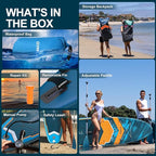 Paddle Board, Inflatable Stand Up SUP Paddle Boards for Adults & Youths of All Skill Levels, Wide & Non-Slip Deck Design Blow Up Paddleboards with Premium Accessories & Storage Bag