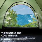 1/2/3/4 Person Tents Waterproof&Windproof Family Tents Camping-Tent,Lightweight Portable Pop Up Tent for Camping,Hiking,Mountaineering or Beach Easy to Set Up Adventures Carry Bag