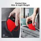 Power Bank 10000mAh Portable Charger with 4 Built-in Cables, Type-C in & Out Phone Charger, External Battery Charger Pack & Travel Essential for iPhone 16/15/14, Samsung, iPad, Android