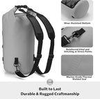 STOVER 5/10/25/30/40/55L Waterproof Backpack- Floating Dry Bag for Kayaking, Travel, Beach, Hiking, & Camping, Men/Women