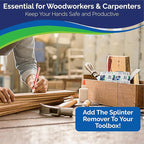 Painless Splinter Removal Kit - 3 Pack | Pull Out Splinters Fast & Easy | Essential First Aid for Home, Travel, Camping, Hiking, Woodworking, DIY & Outdoor Adventures | No Tweezers Needed