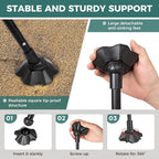 ATEPA UFO3.0 Backpacking Camping Chair, Ultralight Extra Wide Comfortable Folding Chairs 330lbs Heavy Duty Portable Hexagon Ergonomic Height Adjustable Seat with Anti-Sinking Feet for Hiking Outdoor