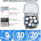 Backpack Cooler Insulated Leak Proof 33/49 Cans, 2 Insulated Compartments Thermal Bag, Portable Lightweight Beach Travel Camping Lunch Backpack for Men and Women