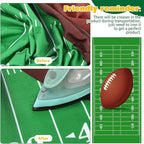 EBOOT 10 Pack Oversized Beach Towel Set Extra Large Pool Towels Microfiber Quick Dry Swim Blanket for Adult Women Men Face Hand Body Bath Travel Pool(Field Green,28 x 59 Inch,Football Style)