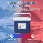 11Qt 19Qt Insulated Portable Cooler Leak-Proof Ice Chest Lunch Box Hard Coolers with Extra Ice Pack for BBQ, Camping, Pincnic