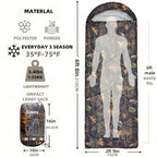 Sleeping Bags for Adults，Lightweight Waterproof Compact Sleeping Bag with Stuff Sack for Warm Camping Cold Hiking Traveling Outdoor Activities