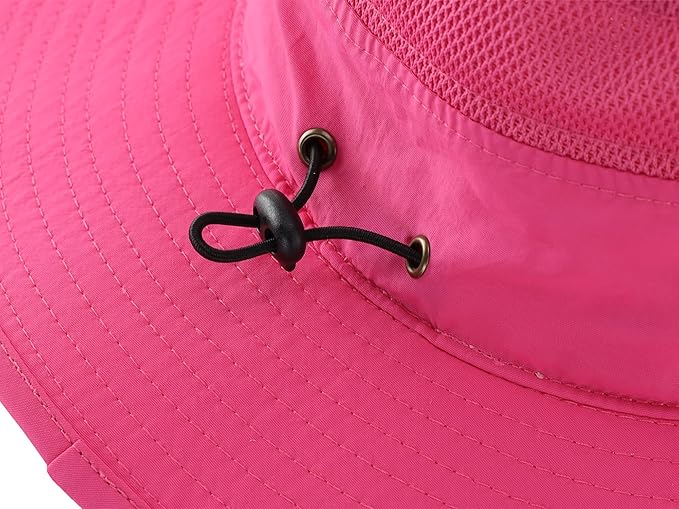 Connectyle Wide Brim Sun Hat for Men Breathable Cowboy Boonie Hat UPF 50+ Sun Protection Bucket Hat for Fishing Hiking