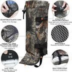 Snake Gaiters Leg Guards, Waterproof Snake Guards, Adjustable Snake Bite Protection for Lower Legs, Snake Chaps for Men&Women