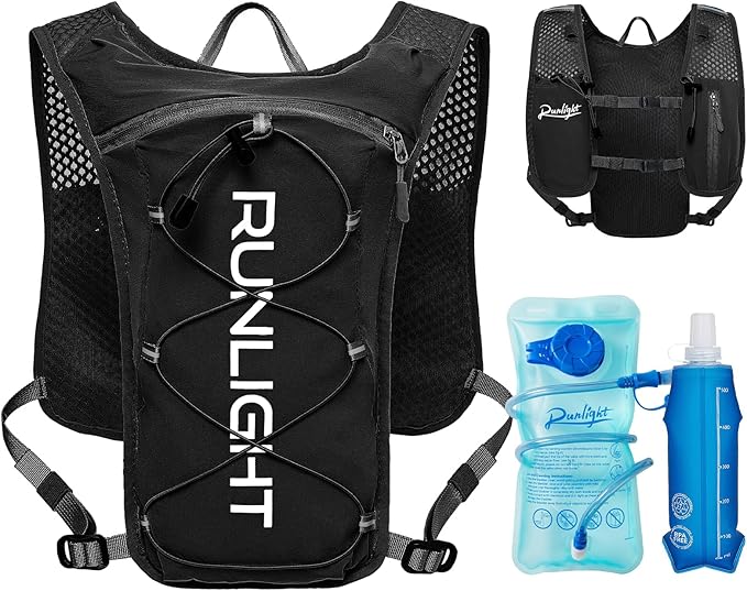 Running Vest for Women Men Lightweight Hydration Backpack Pack with 1.5L Water Bladder Bag Hydro Daypack for Hiking,Trail,Skiing,Camping,Cycling,Race,Marathon
