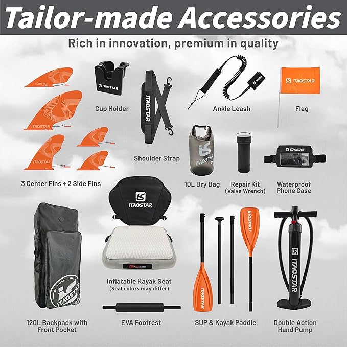 Adventure 12’×35"/39" Extra Wide Paddle Board, One-Stop Premium SUP Board Accessories, Tailored 5 Fins, Stable Inflatable Stand Up Paddle Boards for Youth/Adults of All Skill Levels