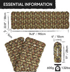 POWERLIX Camping Sleeping Pad - Ultralight Inflatable Camping Mattress Sleeping Mat for Backpacking, Hiking, Compact Lightweight Sleeping Pad for Camping, Inflation Bag/Repair Kit Included