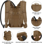 PETAC GEAR Tactical Molle Hydration Pack for 1.5L - Lightweight Water Reservoir Bag for Molle Vest Backpack, for Hiking, Hunting