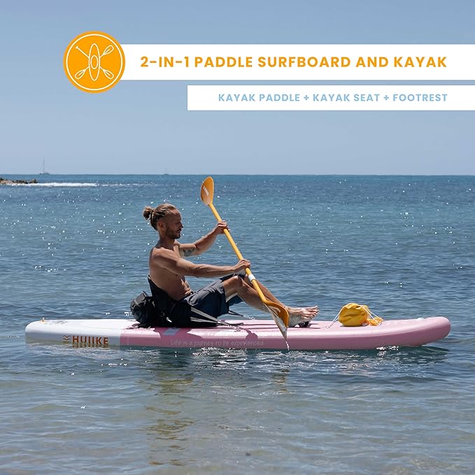 Inflatable Paddle Board for Adults with Accessories Included, Oar, Fins, Pump. Stand Up Paddleboard Great Stability and Resistance. 10’ x 33" x 5.9", Maximum Load 286 lb