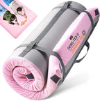 3 Inch GAIALOOP Thick Memory Foam Camping Mattress Sleeping Pad [Car/Tent/Cot] Glamping Portable Floor Mat Roll Up Futon Mattress for Guests Sleepover