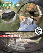 ADVOKAIR Camping Hammock with Mosquito Net Up to 500lbs, Ultralight and Portable Nylon Travel Hanging Hammock with Tree Straps, Perfect for Outside, Backpacking, Hiking and Backyard