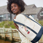 Lands' End Open Top Canvas Tote Bag