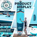 InnoExpo 11' Inflatable Stand Up Paddle Boards with Premium Accessories, Wide Stable SUP Paddle Board Design, Non-Slip Comfort Deck for Youth & Adults