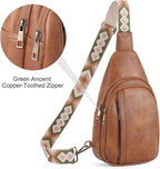 CLUCI Crossbody Bags for Women Men,Leather Sling Bag Cross Body Backpack for Woman Gifts for Women Birthday Unique