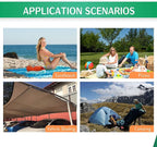 Camping Tarp Waterproof with Carry Bag for Under Tent, Ultralight Tent Footprint for Ground Camping Hiking (82" x 82")