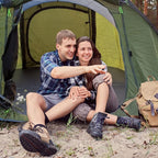 4/6 Person Easy Pop Up Tent, Waterproof, Automatic Setup,2 Doors-Instant Family Tents for Camping, Hiking & Traveling