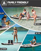 DAMA 11'*34"*6" Inflatable Paddle Board, Paddle Boards for Adults,Sup,Lightweight and Durable, Easy to Inflate, Versatile in Style, Fully Functional, Equipped w/High Grade Accessories.