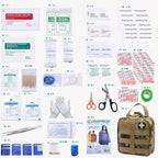 First Aid Kit Med Medical - Kit Rip-Off 180 pcs Water-Resistant Emergency Kit for Camping Hiking Home Outdoor Truck Vehicle Car Fishing Travel Biking