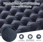 Sleeping Pad for Camping - 4” Thick Inflatable Camping Mat with Built-in Pump & Pillow, Ultralight Self Inflating Camping pad, Backpacking Sleeping Mat for Hiking, Tent, Traveling