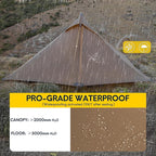 LANSHAN Ultralight Tent 3-Season Backpacking Tent for 1-Person or 2-Person Camping, Trekking, Kayaking, Climbing, Hiking