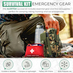 Survival Kit - All-in-One Survival Gear and Supplies for Camping, Hiking, Hunting, and Car Emergencies - Essential Tools, Great Gift for Men, Fathers, Boyfriends, Boys, Dads and Scouts