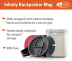 GSI Outdoors Infinity Backpacker Mug I Lightweight, BPA-Free Coffee Cup for Travel, Camping Gear, Backpacking and Outdoors - 17 oz.