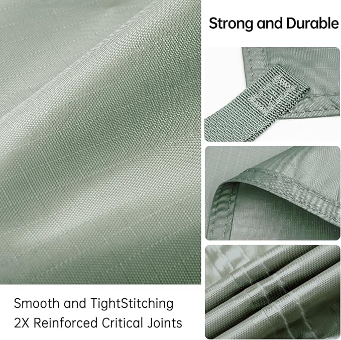 FREE SOLDIER Camping Tarp Waterproof Portable Multifunctional Outdoor Traveling Awning Backpacking Shelter Rain Tarp (Bean Green 10×10.5ft)