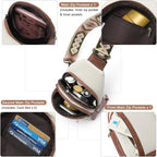 CLUCI Crossbody Bags for Women Men,Leather Sling Bag Cross Body Backpack for Woman Gifts for Women Birthday Unique