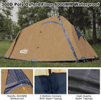 1 Person Backpacking Tent Waterproof Windproof Single Person Tent Lighweight Compact One Person Tent for Camping, Hiking