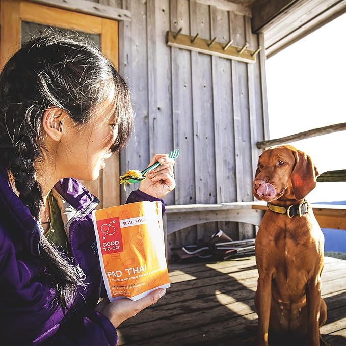 GOOD TO-GO Pad Thai (6-Pack of Single Servings) | Camping & Backpacking Food | Just Add Water Backpacking Meals | Good To-Go Dehydrated Meals Taste Better Than Freeze Dried Food
