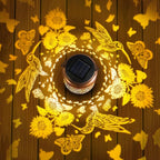 Solar Lanterns Outdoor Waterproof with Shepherd Hook, Hummingbird Garden Decor Solar Lights Outdoor, Birthday Gifts for Women, Mom, Gardens, Yards