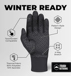 Winter Gloves for Men Cold Weather – Thin Glove – Winter Gloves w/ Touchscreen Finger – Thin Warm Glove for Women